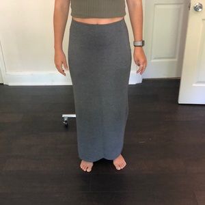 Grey maxi skirt